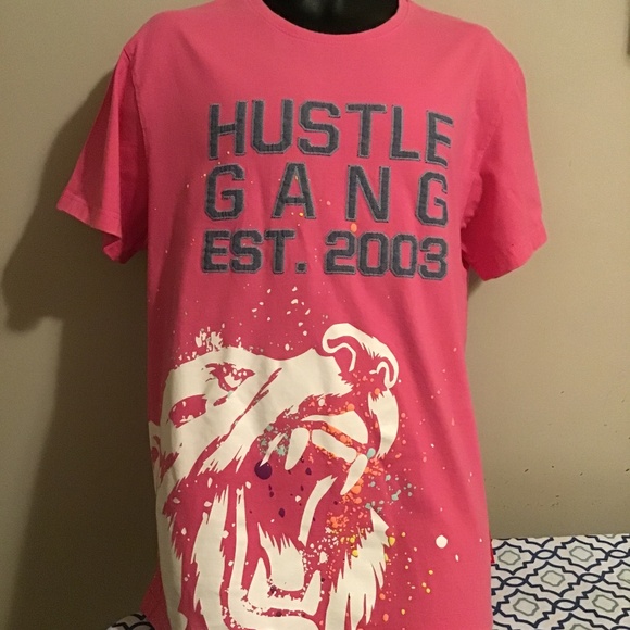 😎HUSTLE GANG, size 2X, pre-owned, great graphics/condition, unisex, see photos - Picture 1 of 6